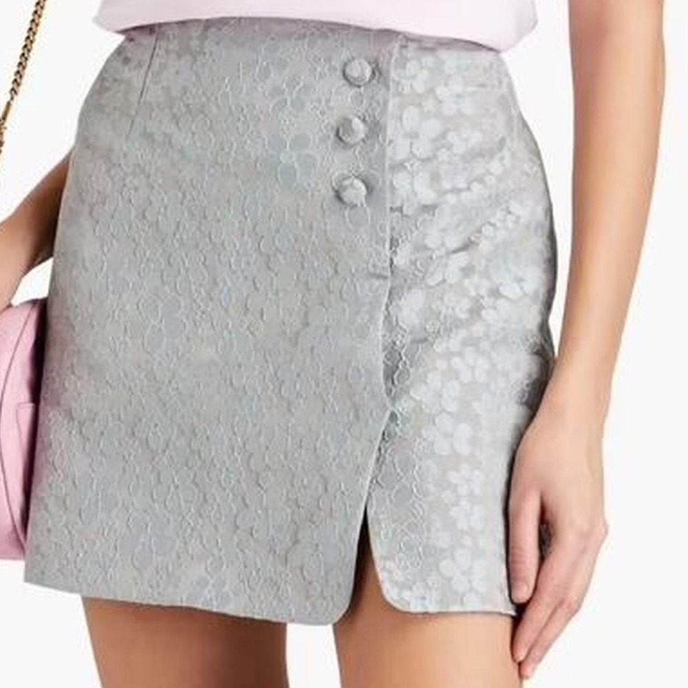 Alexa Chung Bennett Floral Jacquard Mini Skirt